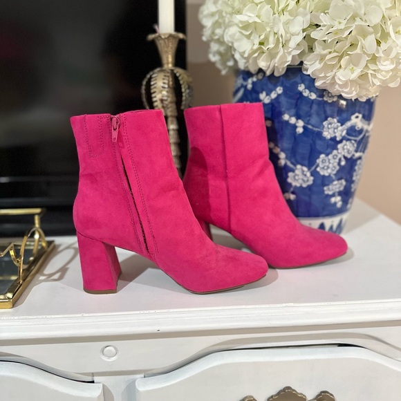 Hot Pink Booties - Picture 2 of 3